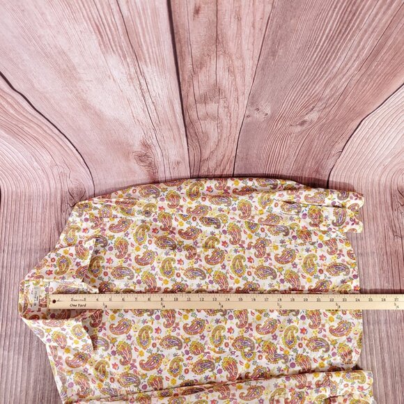 ETRO Milano Womens Size 40 US Small Paisley LS Button Up Shirt Made in Italy - Picture 14 of 14